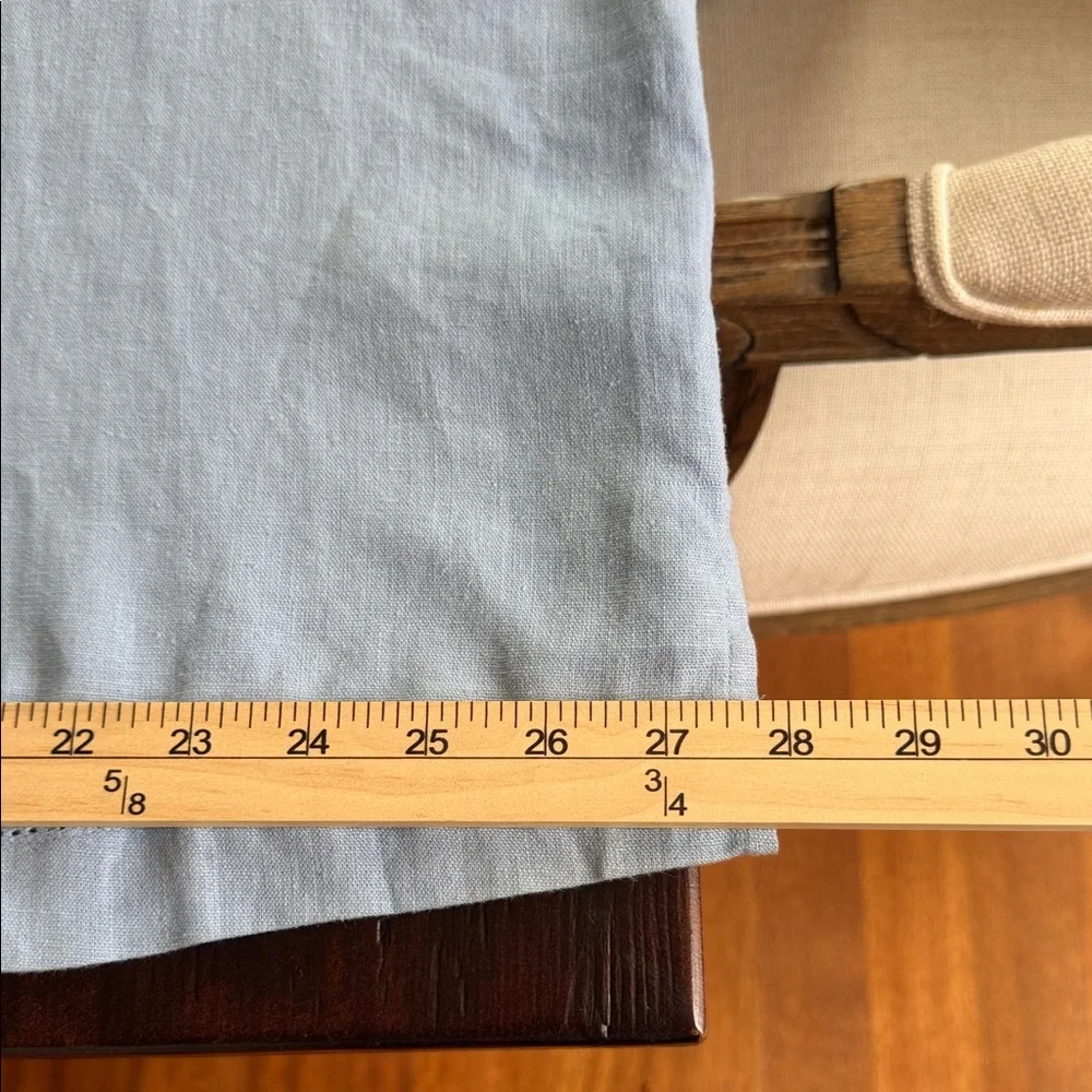 NWT LINEN BLEND Studio Works Blue Button Shirt 22W Coastal Grandmother Breezy - Picture 15 of 15
